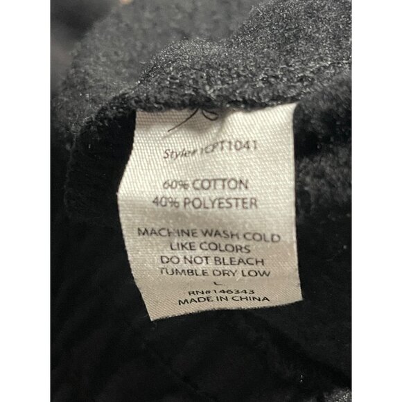 Starbelle Womens Black Jogger Pants Elastic Waist Size L Soft Fabric - Picture 8 of 8